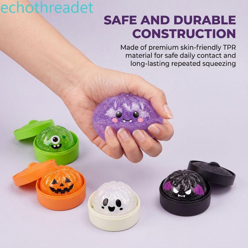 WELON Halloween Buns Squishy Toy, Squishes Squishes mềm Squishy, Fidget Toy Pinch Le với Steamer Fid