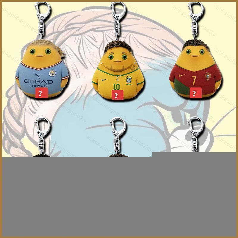HK2 Erling Haaland Acrylic Móc Khóa Cristiano Ronaldo Mặt Dây Chuyền Quyến Rũ Cho Túi & Chìa Khóa Bó