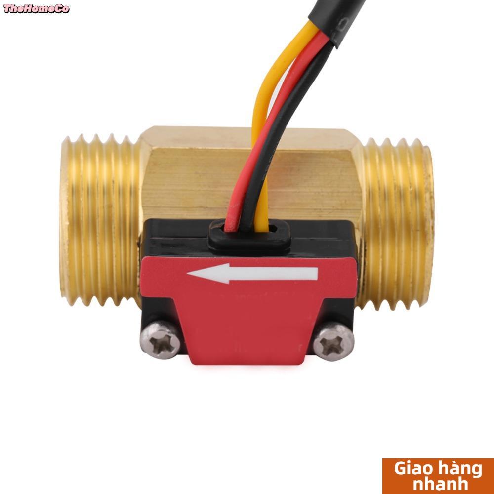 Cảm biến lưu lượng nước THEHOMECO, Đồng hồ đo lưu lượng bằng đồng 1-25L / phút, Công tắc lưu lượng t