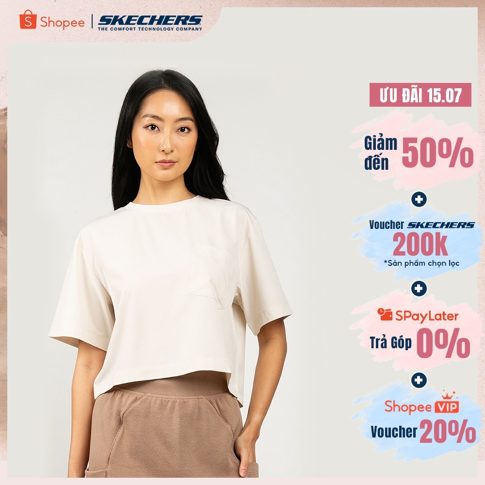 Crop Top Nữ Skechers Urban Outdoor Crop Top - SL325W451-04DT Online Sale
