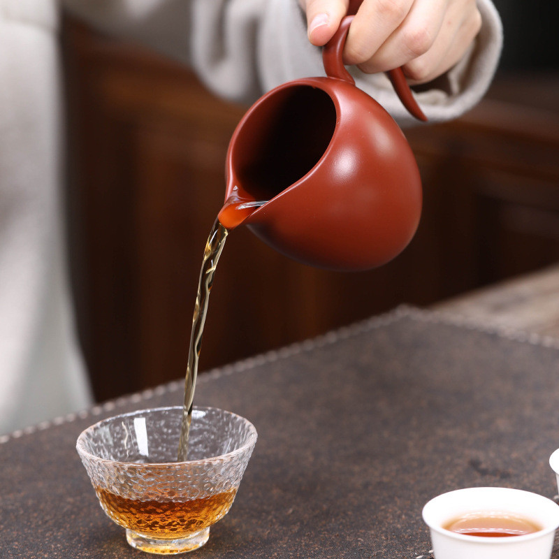 Yixing Zisha Fair Cup Boutique Kung Fu Tea Set Dahongpao Tea Divider Handmade Beauty Tea Drain Tea S
