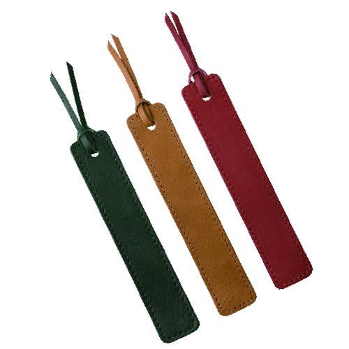 ASO Premium Leather Bookmark - Japanese Made, Himeji Leather/Nubuck, Various Colors Available