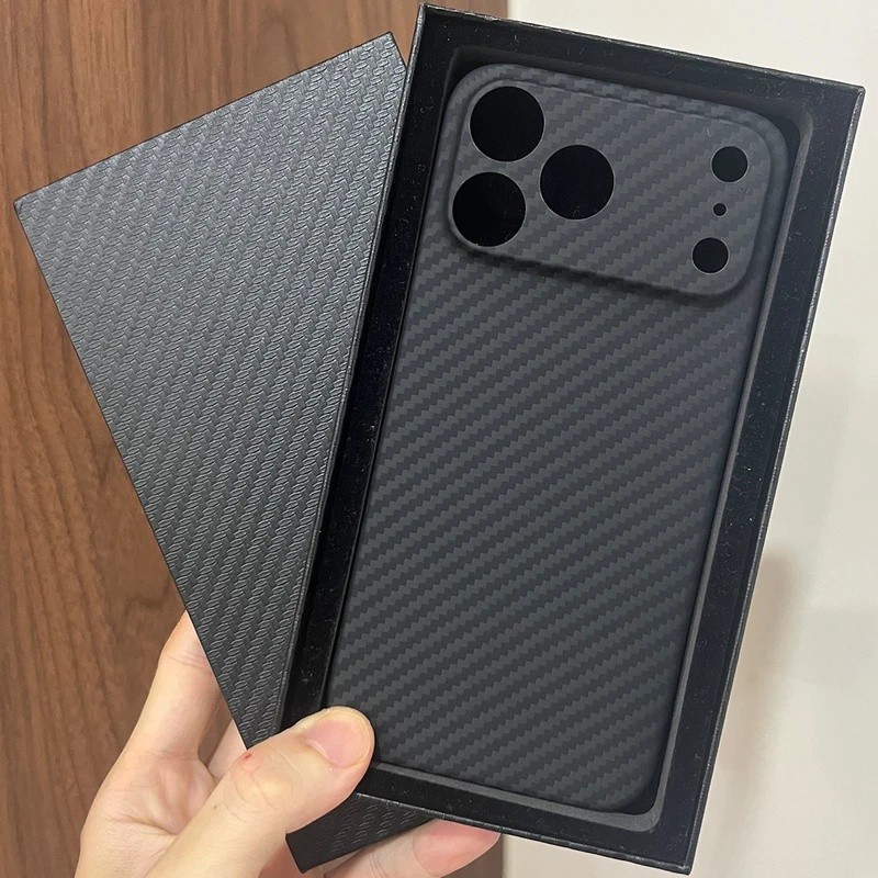 Ốp điện thoại bằng sợi Carbon thật Aramid cho iphone 13 14 15 16 16e 17 17e Pro Max Plus Air 5G 17Pr