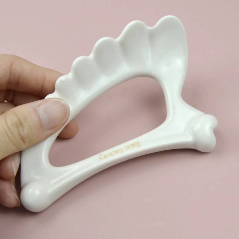 Y.X.I Gua Sha Massage Dụng Cụ Gốm Hàn Quốc Cạo Da Góc Cánh Dụng Cụ Gua Sha Gouache Scraper Slimmer D