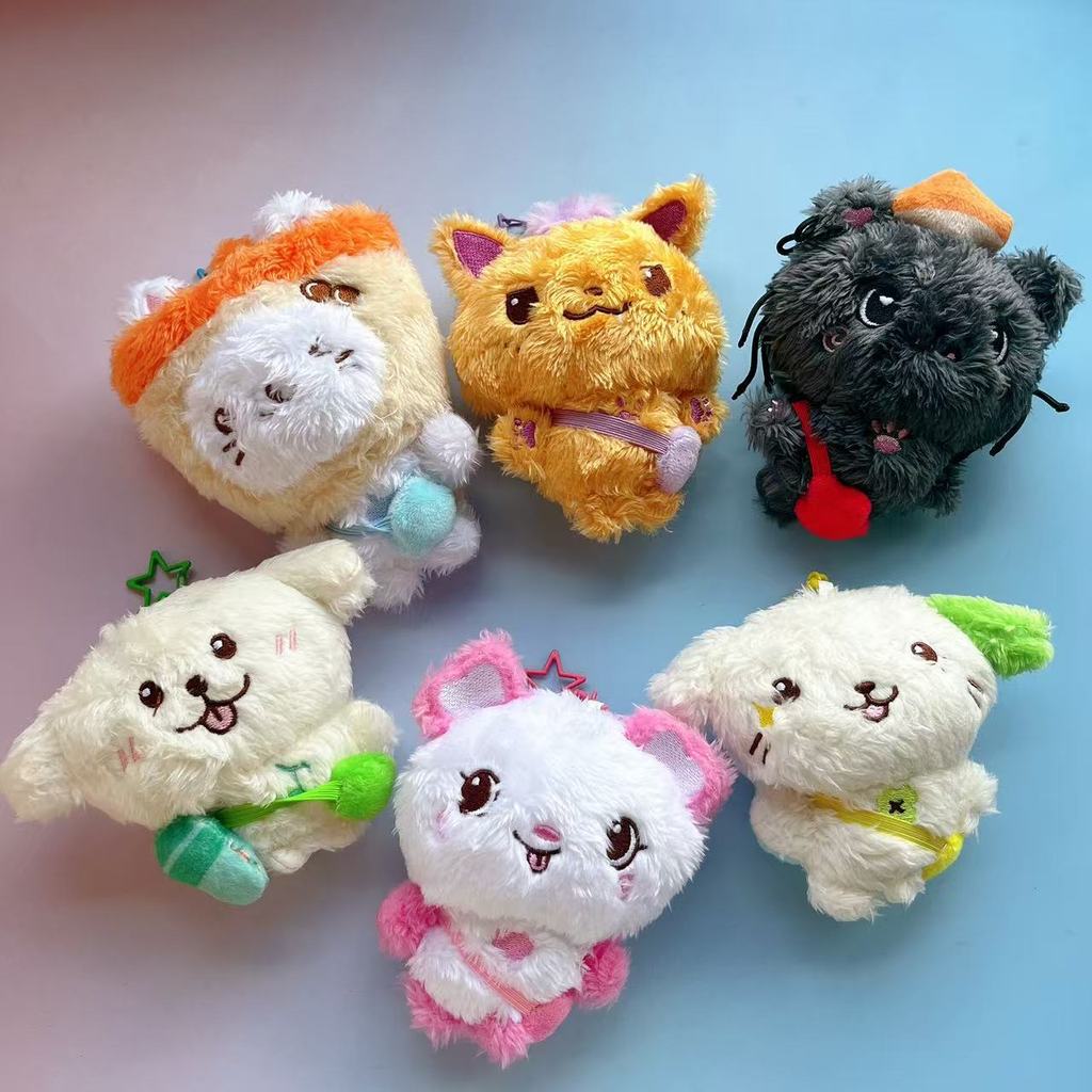 NCT WISH Garden WISH Nhấp Nháy Búp Bê Sang Trọng Trà Sữa Mèo Búp Bê Móc Khóa sakuya RIKU YUSHI