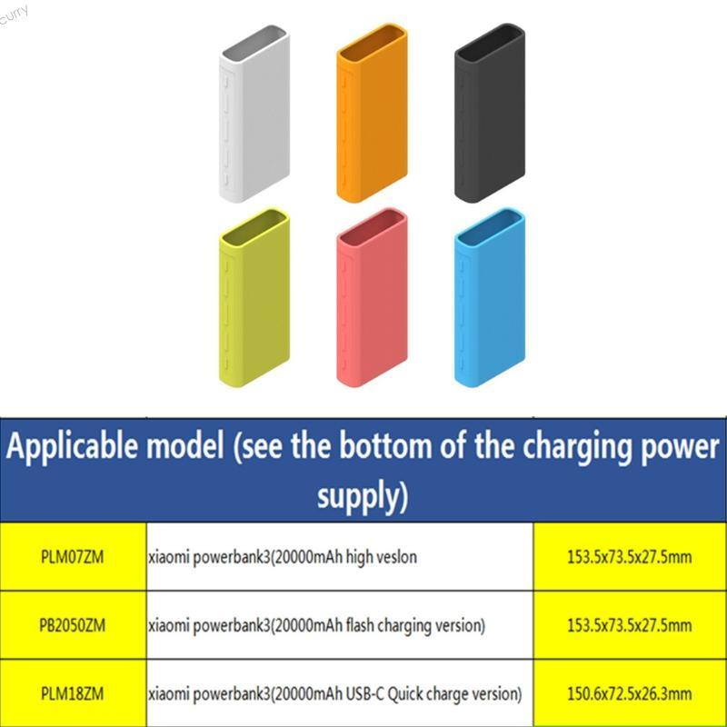 Ốp Bảo Vệ Silicon CUY Tương Thích Cho Powerbank 20000mAh PLM07ZM PB2050ZM PLM18ZM Powerbank Phụ Kiện