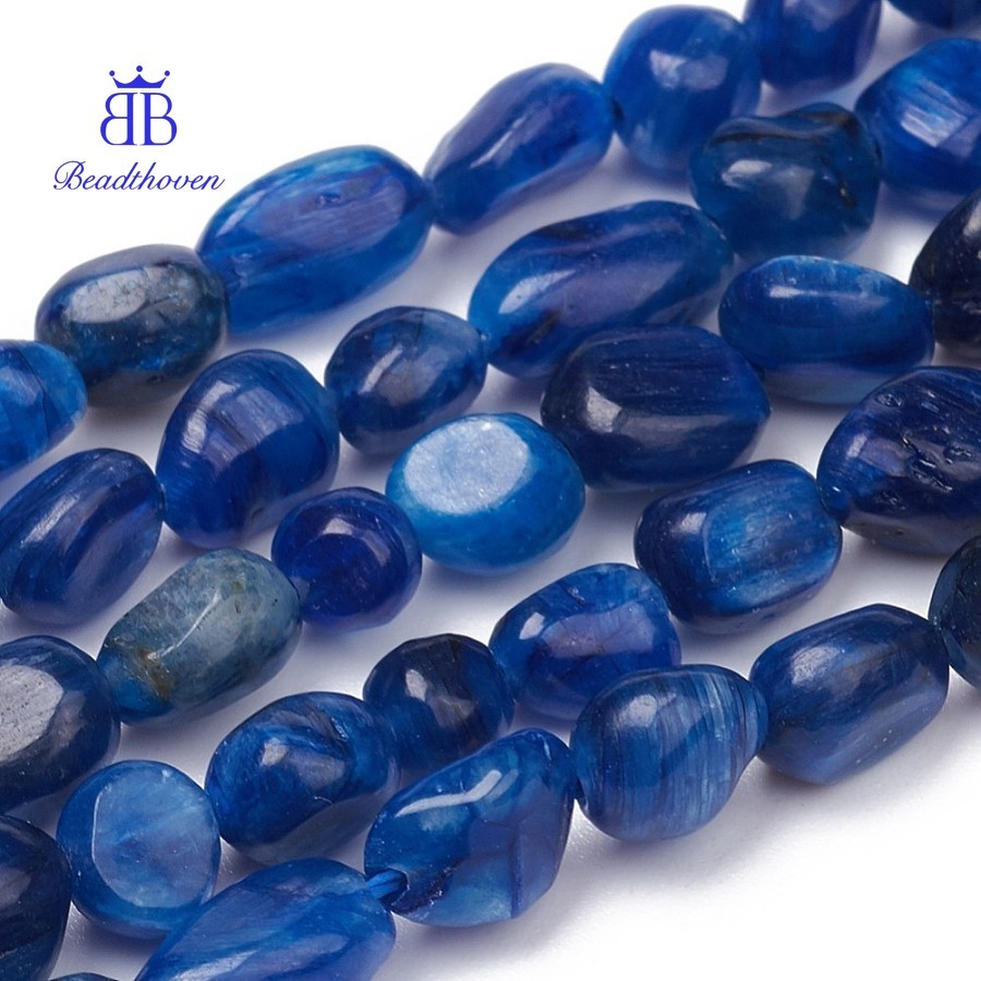 1 sợi Kyanite / Cyanite / Disthene Hạt Dây Nuggets Đá vụn 5-10x4-5x3-4mm Lỗ: 0,8mm 61 cái / sợi 15.3