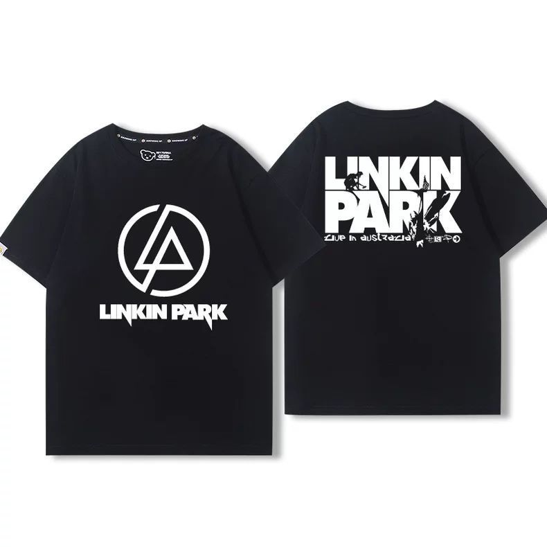 Linkin Park Linkin Park Ban Nhạc Rock Hàng Hóa Tay Ngắn Nam Nữ Cotton Nguyên Chất Mỹ Áo Thun Thường 