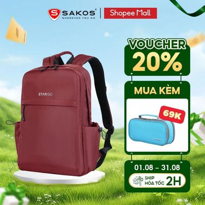 Balo Laptop STARGO TERES 15.6 Inch Siêu Nhẹ Thoáng Khí Êm Ái Đệm Lưng Thoát Nhiệt Cao Cấp