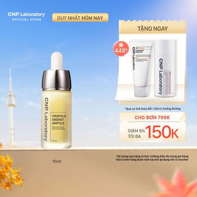 [CNP] Tinh chất tái tạo phục hồi da chiết xuất keo ong CNP Propolis Energy Active Ampule 15ml