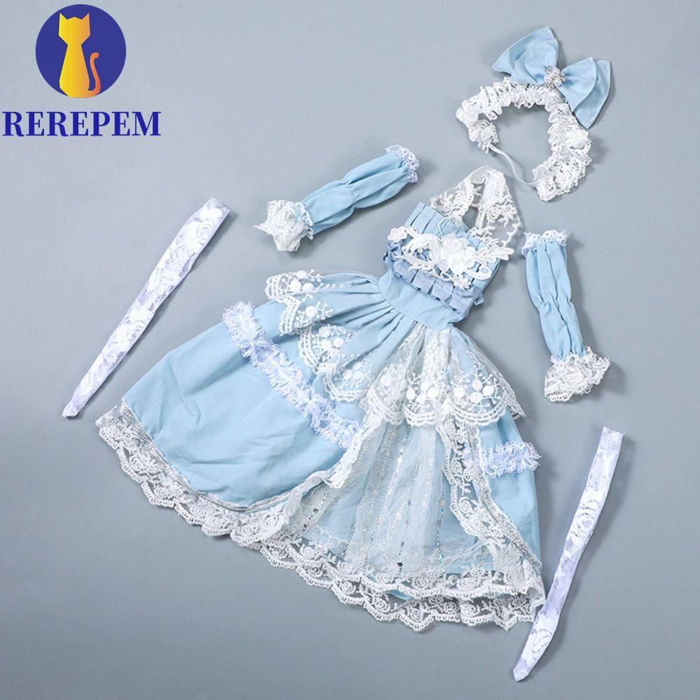 MARTIN1 1 / 3 Quần áo búp bê BJD, Váy treo công chúa 60cm tinh tế đẹp mắt, Phụ kiện búp bê Rococo Cổ