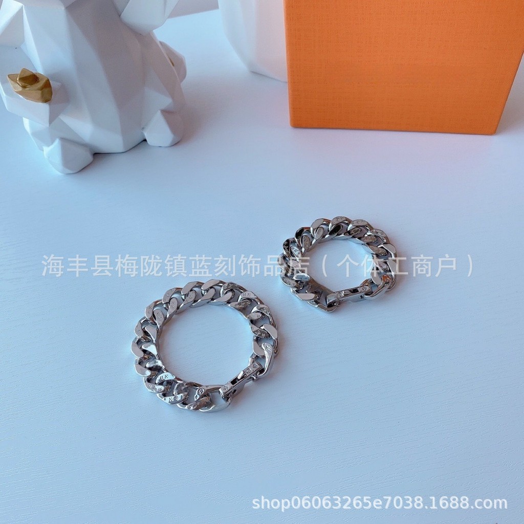 Classic titanium steel denim chain bracelet for men, versatile and fashionable bamboo chain, Cuban c