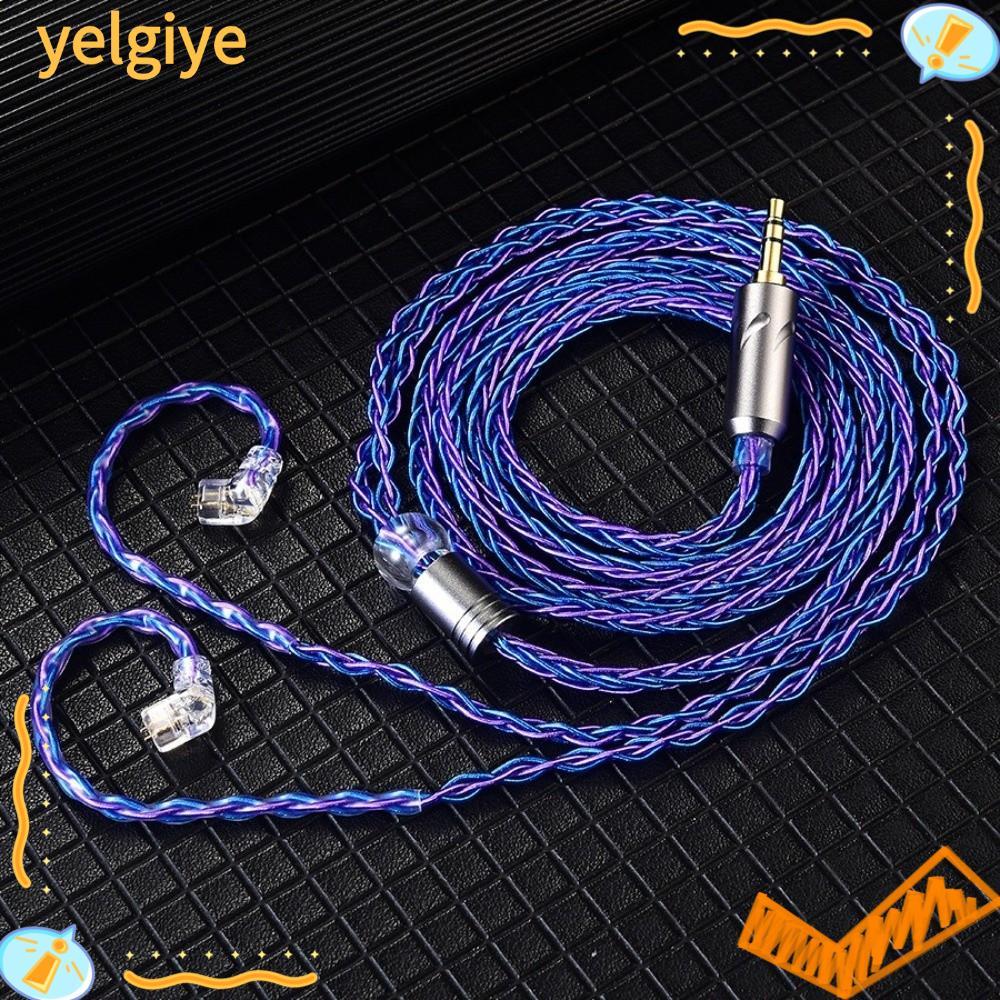 Dây nâng cấp tai nghe YELGIYE, Cáp tai nghe 8 sợi QKZ T1 0,75MM, Tai nghe có dây 200 lõi 2Pin KZ KZ 