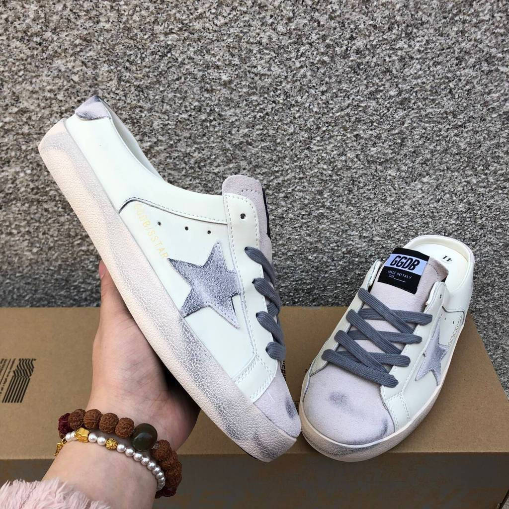 Giày thể thao thời trang cổ thấp Golden Goose Star JY6I