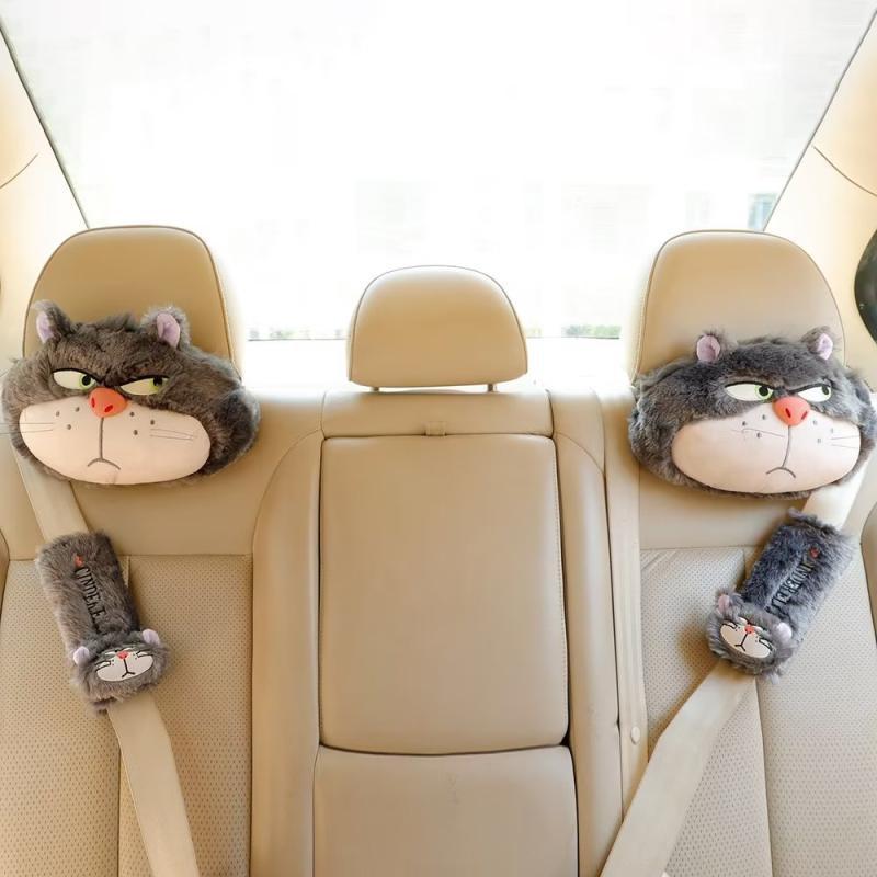 Cartoon Luxifa Bad Cat Mellchan Xifa Automotive Headrest Safety Belt Cover Car Cushion Bed Cushion f