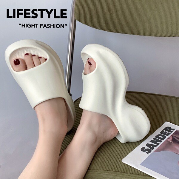 | women's slippers | High heel women's slippers ☸Dép Đế Dày Đơn Giản EVA Siêu Mềm Siêu Nhẹ Flip-Flop