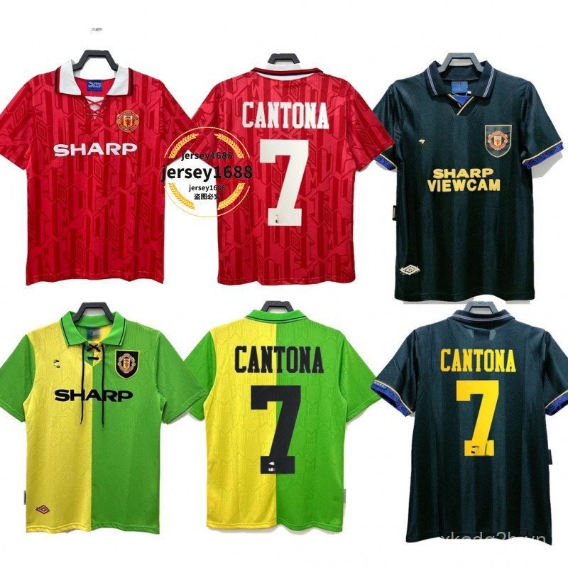 1993-1994 Áo bóng đá Old Trafford Phiên bản cổ điển Áo bóng đá CANTONA