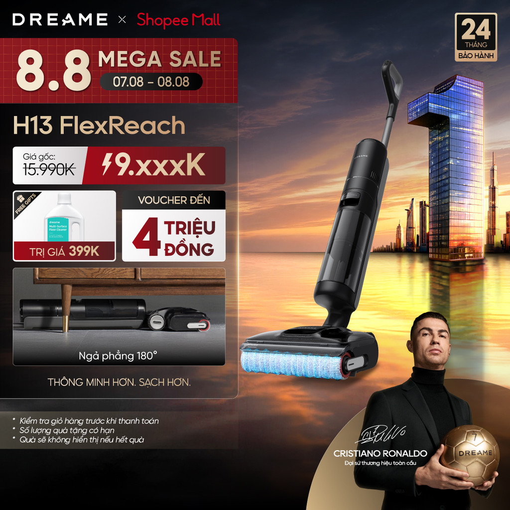 Dreame H13 FlexReach/H12 FlexReach/H13 Dual FlexReach/H13S FlexReach Máy hút bụi lau sàn không dây |