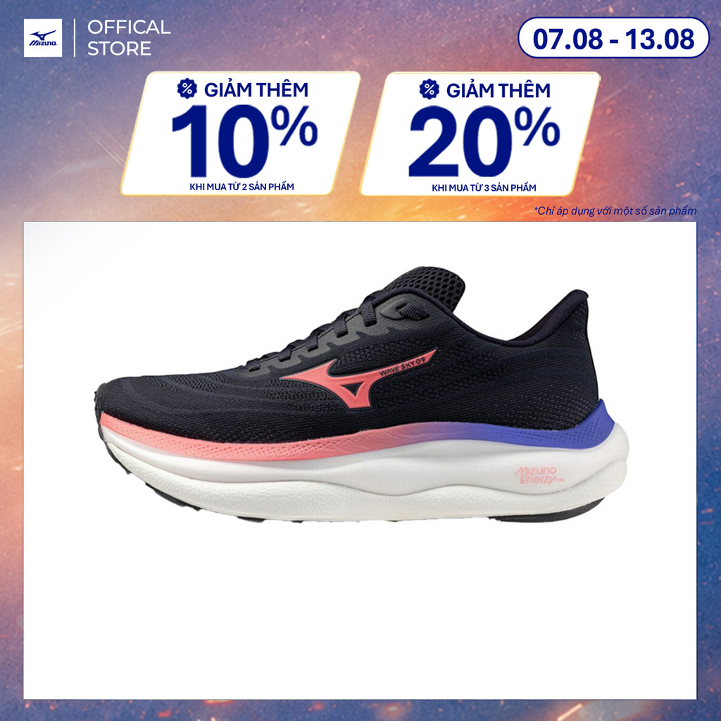 Giày Chạy Bộ Nữ Mizuno Wave Sky 9 - Đen - J1GD250221