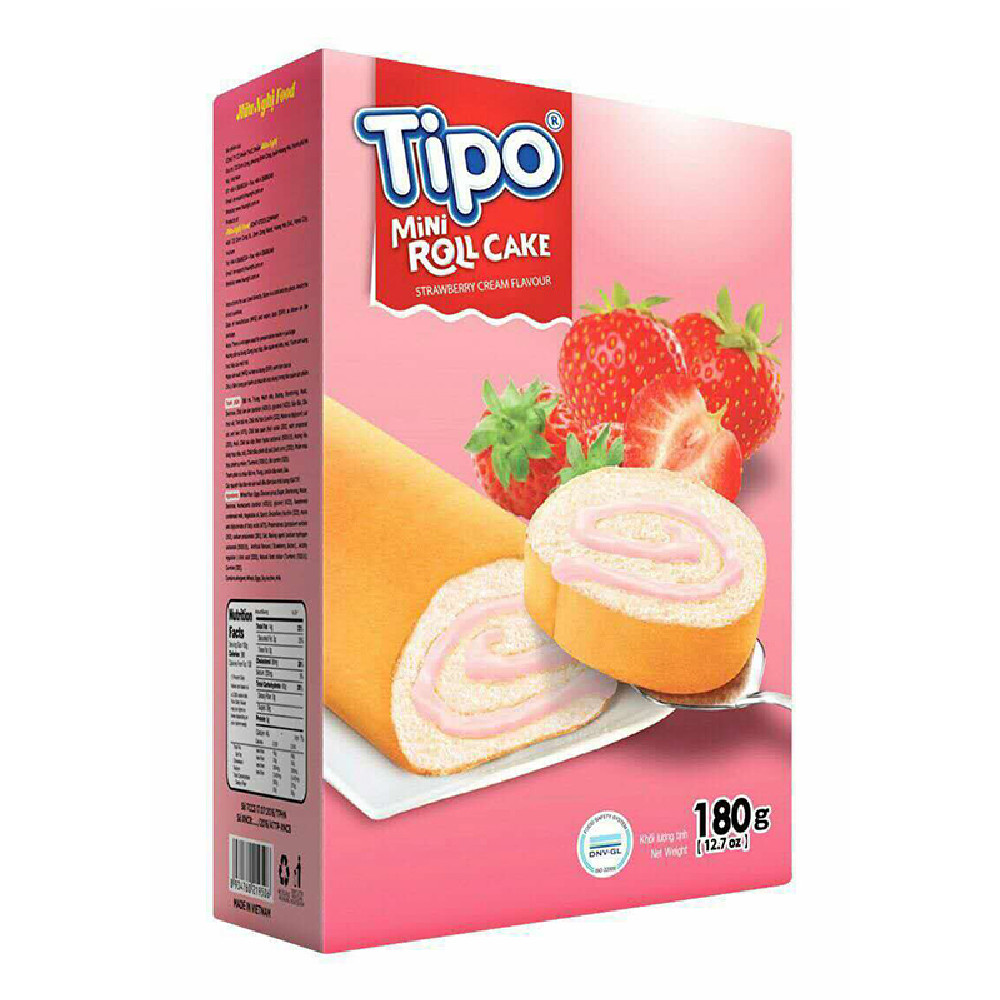 Bánh Swissroll Tipo dâu 180g - 19476