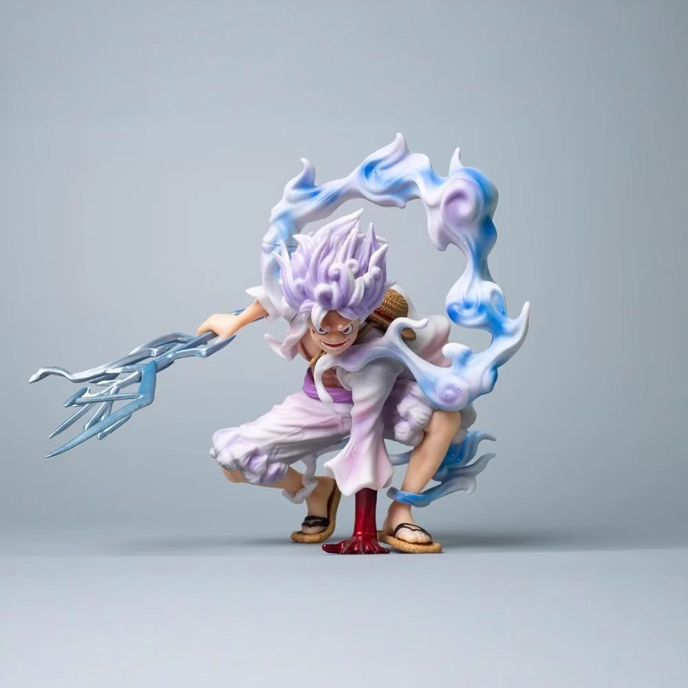 ❈ ❈ -One Piece Gear 5 Luffy Hình - Sun God Nika Pose, Tượng Anime sưu tập hình thức thức thức tỉnh