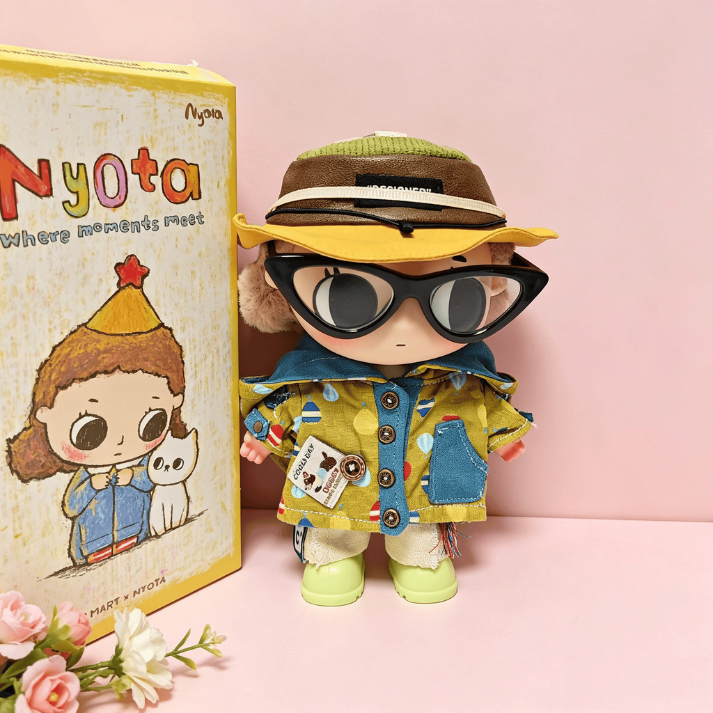 Áo khoác bong bóng xanh Quần áo búp bê Nyota thích hợp cho búp bê Nyota Hirono Dimoo 15cm