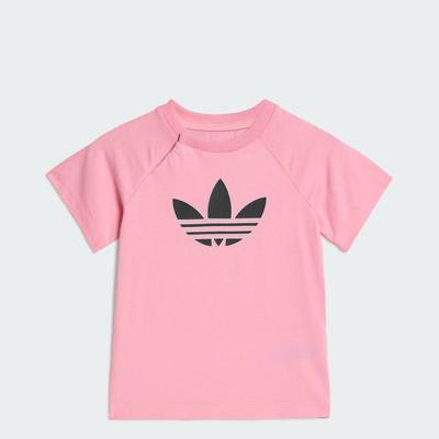 adidas Phong cách sống ÁO THUN GRAPHIC BA LÁ Trẻ em Hồng KD1061