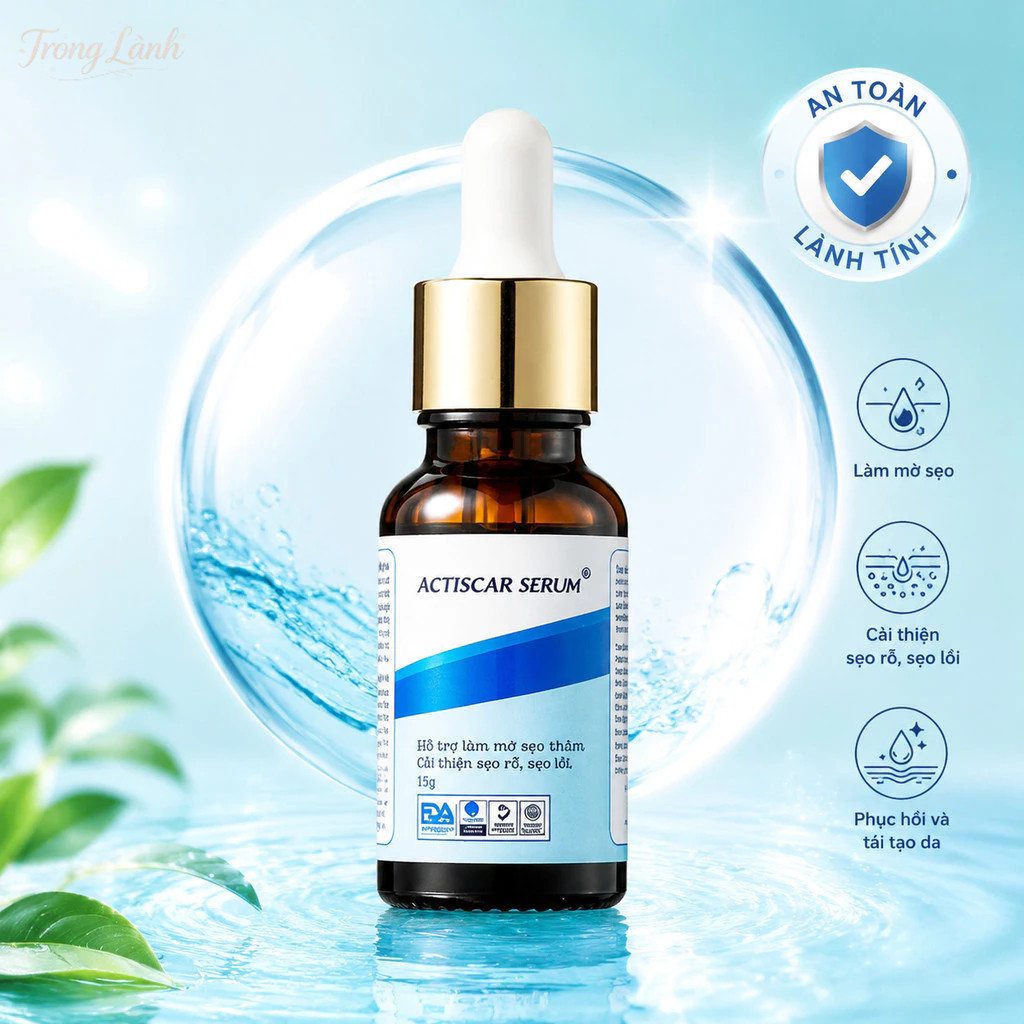 Serum Sẹo Actiscar 15g Hỗ Trợ Mờ Sẹo Lồi, Sẹo Lõm, Sẹo Rỗ, Sẹo Thâm