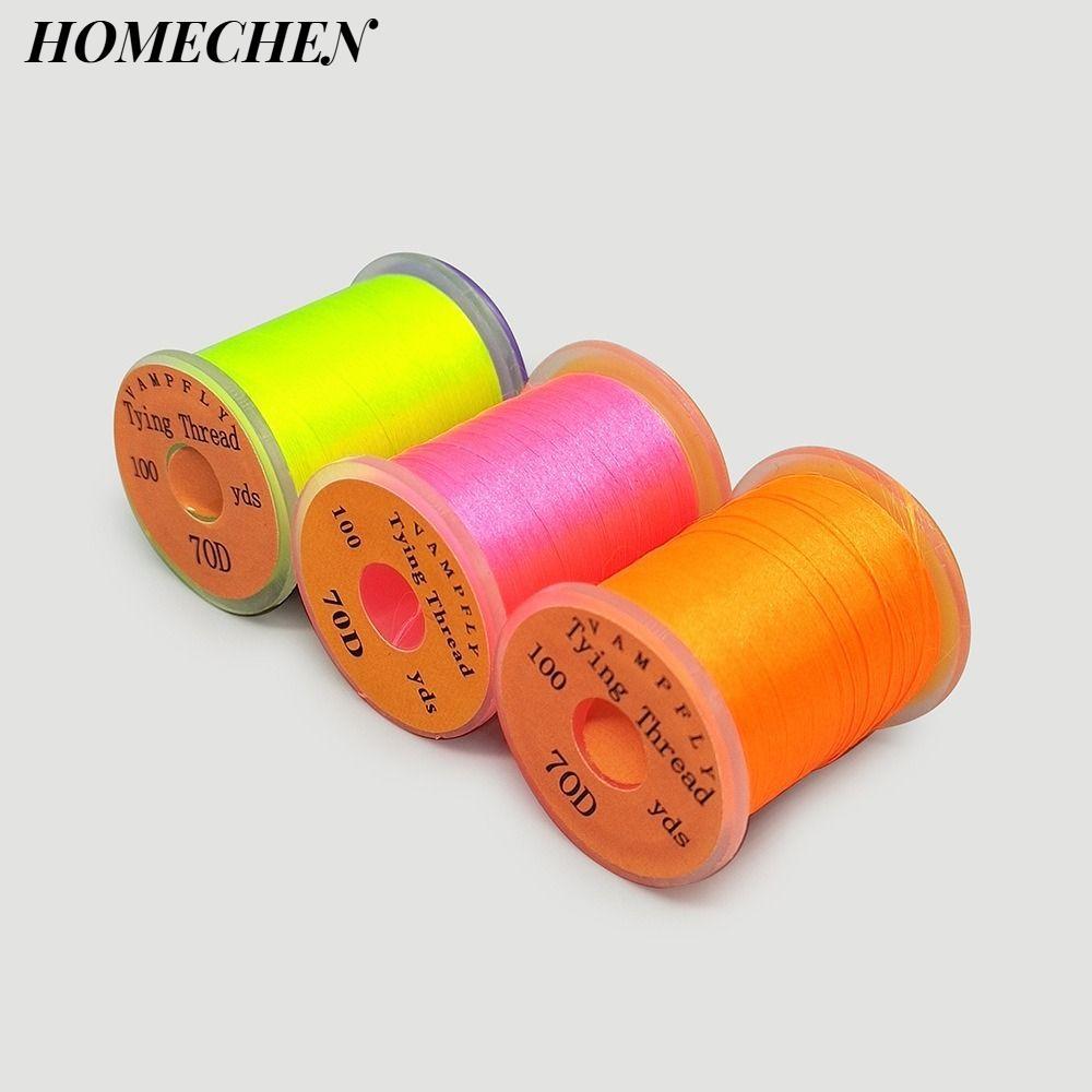 HOMECHEN Fly Tying Thread Line, Thread Spool Super Strong Fly Fishing Line, Salmon Premium Bass Fish