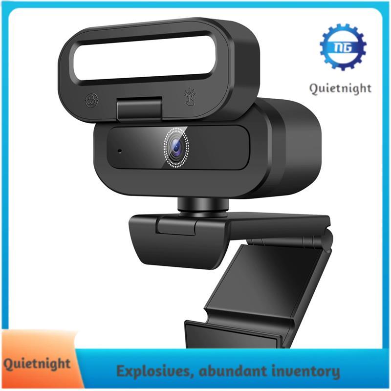 [quitenight.ph] Micrô xoay 4K 60FPS Webcam trực tiếp USB Tự động lấy nét Camera lấp đầy ánh sáng cho