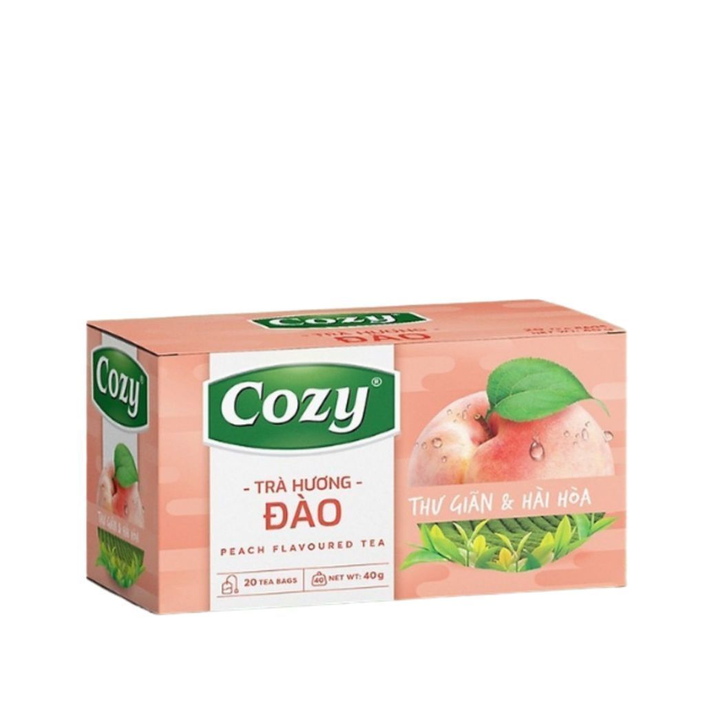Cozy Trà Cozy túi lọc Hương Đào 25 túi x 2g Hộp