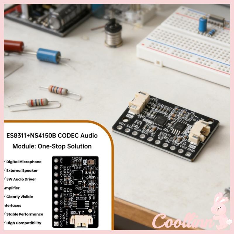 COO ES8311 NS4150B Bảng khuếch đại âm thanh kỹ thuật số Micro Phát triển mô-đun âm thanh