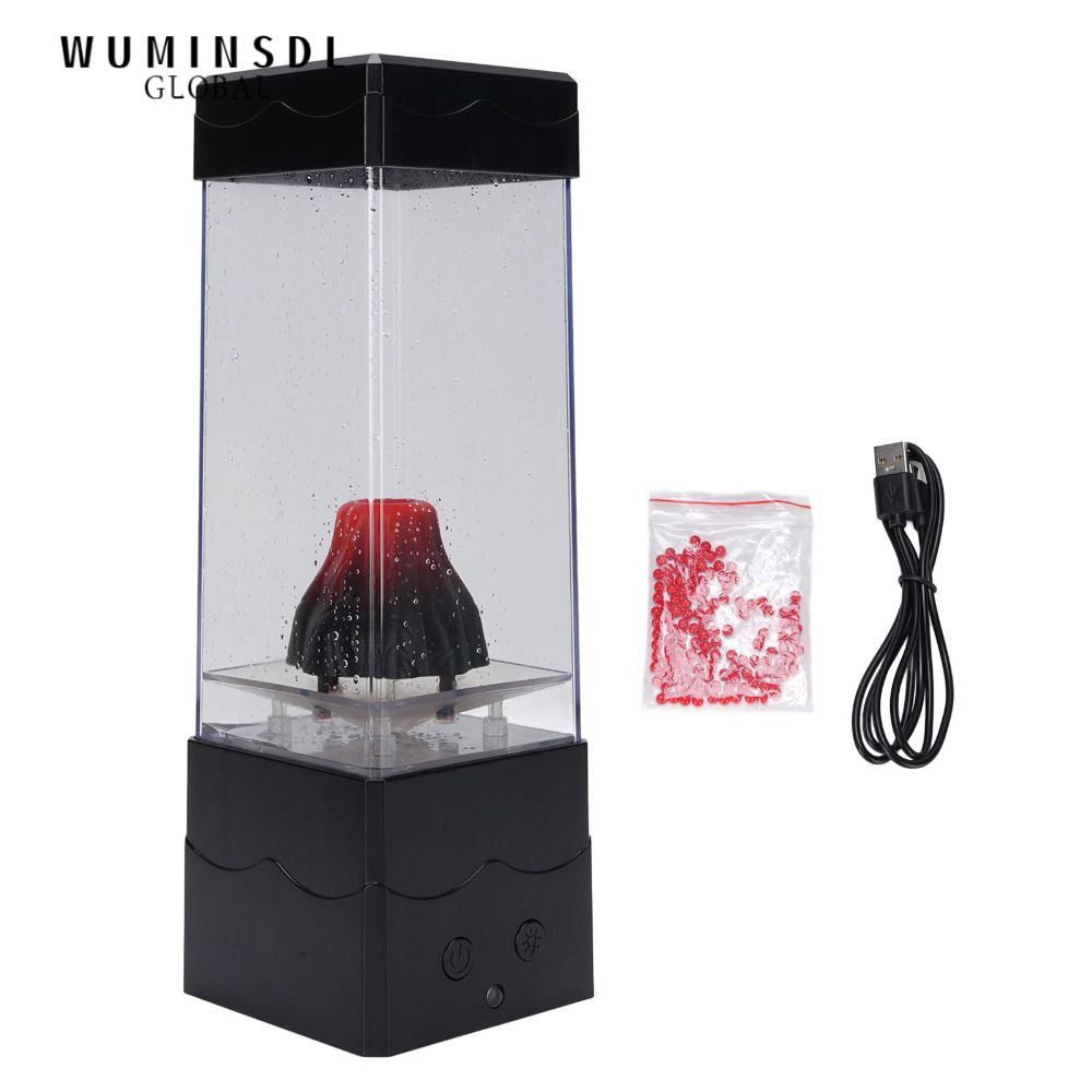 Đèn ngủ núi lửa WUMINSDL, Nhiều chế độ chiếu sáng Đèn núi lửa LED chạy bằng USB, Hiệu ứng dung nham 