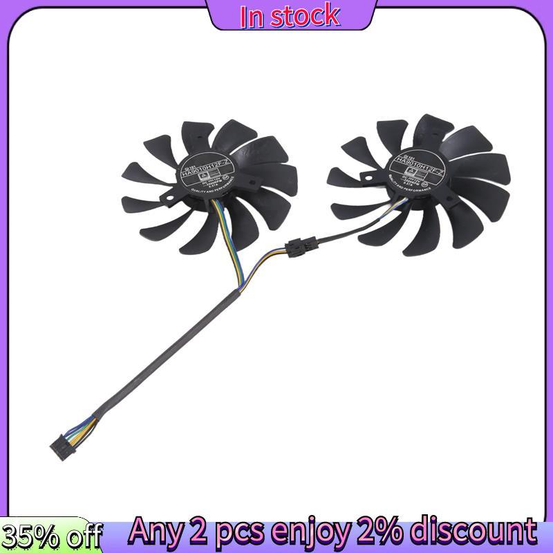 Còn hàng-New 1 Cặp Quạt Card Đồ Họa 85Mm Ha9010H12F-Z 4Pin Quạt Làm Mát Thay Thế Cho Gtx 1060 Oc 6G 