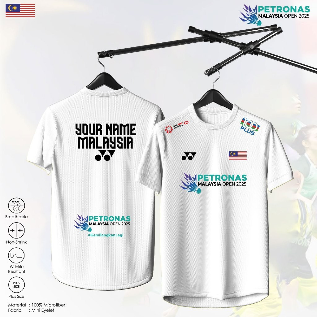 BADMINTON JERSEY TÊN TÙY CHỈNH NỮ YONEX KIDS VICTOR MỞ PETRONAS THỂ THAO JERSEY