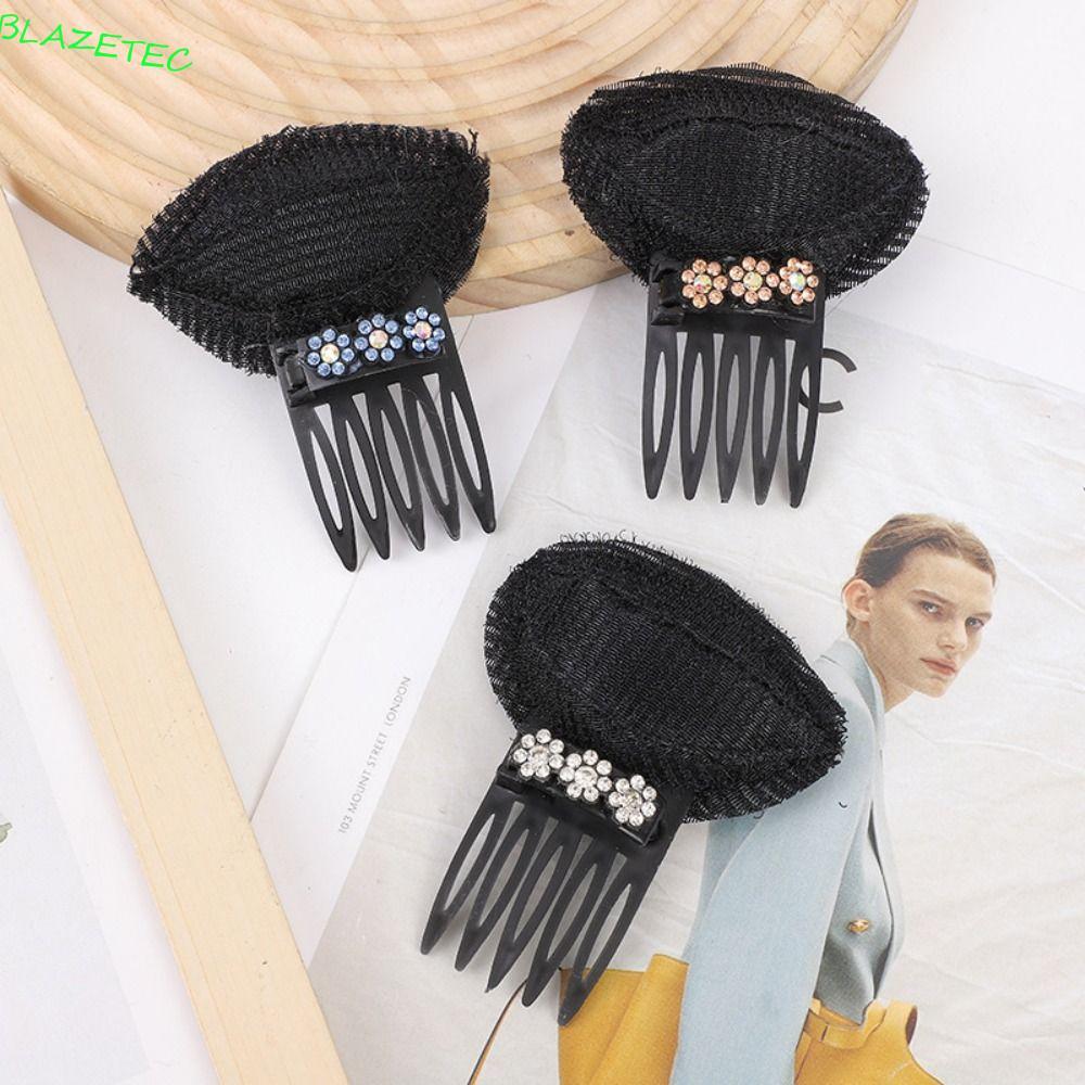 BLAZETEC Puff Hair Head Cushion, Sponge Flower DIY Hair Stylish Tool, Pluffy Braid Hair Accessories 