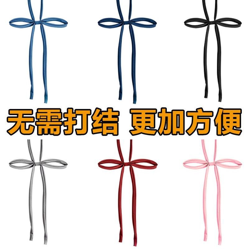 Xiaoyu Miễn Phí Buộc Màu Nguyên Chất Jk Nơ Nhỏ Cà Vạt Nữ Preppy Phong Cách Tay Cầm Dài Áo Sơ Mi Cà Vạt Thủy Thủ Phù Hợp Với Streamer 8.17