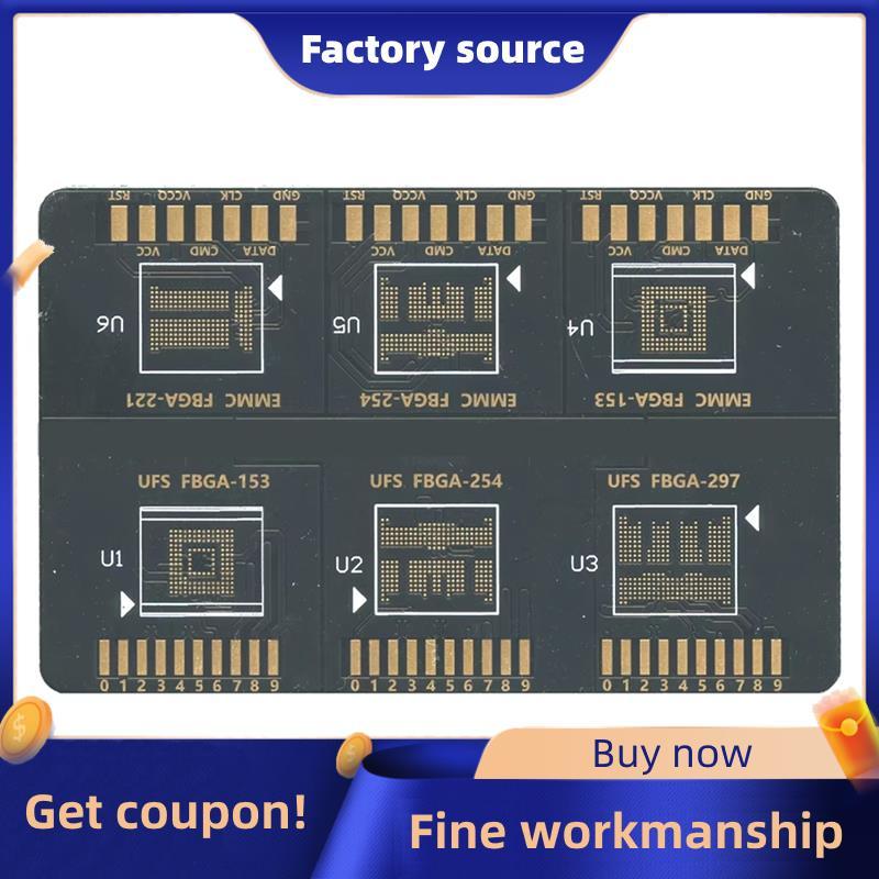 Flash 64 BGA ISP Board Flash 64 FBGA EMMC UFS ISP cho F64 Lite Ultra Box 153 254 221 153 254 297 FBG