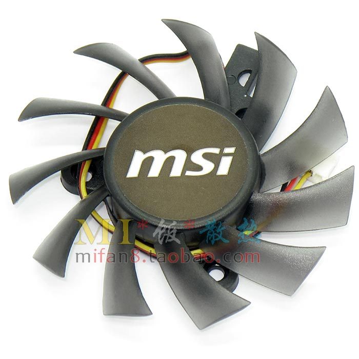 Msi msi RK-7010B Card Đồ Họa Quạt Lưỡi Đường Kính 6.5cm Khoảng Cách Lỗ Bằng Nhau Bên 3.3cm