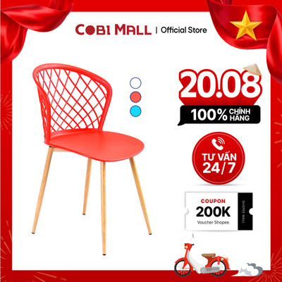 Ghế Nhựa Đúc Cao Cấp Carbo Chịu Lực Tốt Thiết Kế Hiện Đại, Dùng Được Trong Nhà, Ngoài Trời - Cobi Home