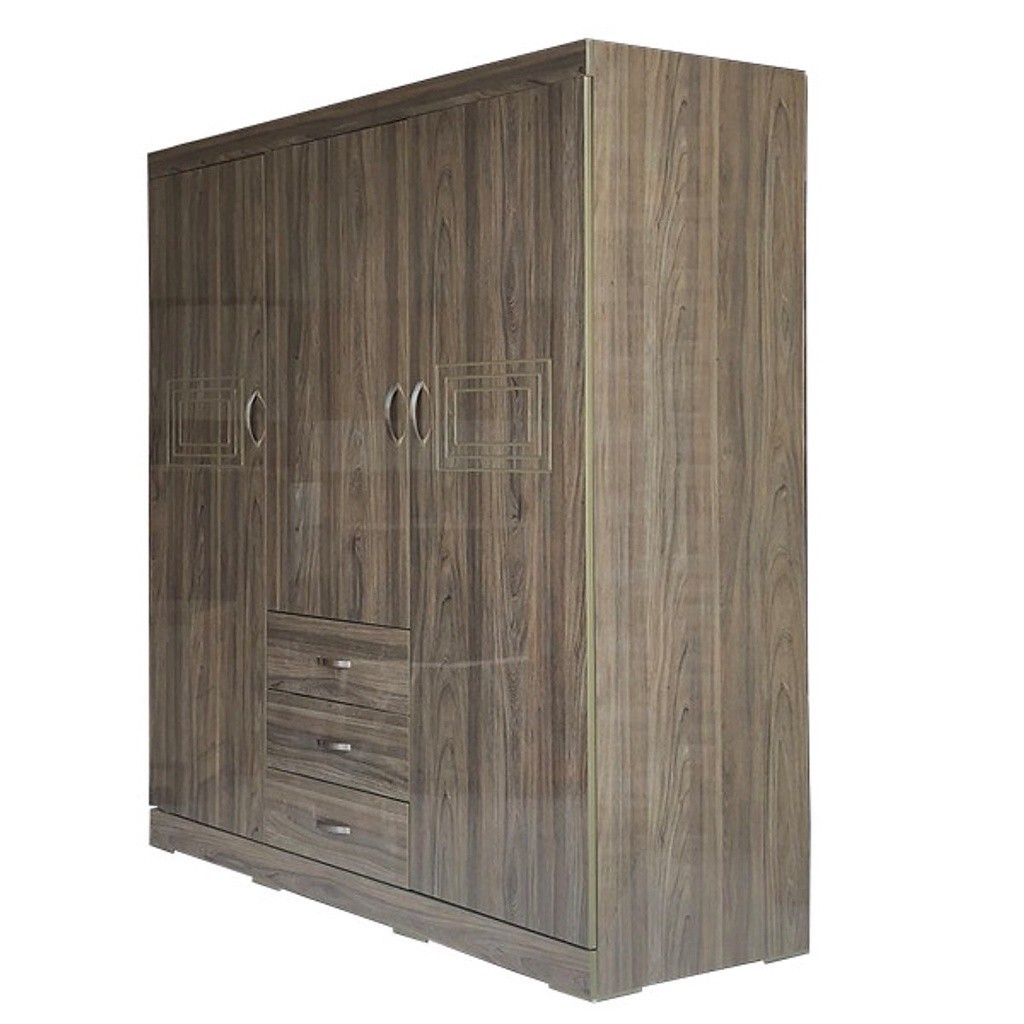Tủ Áo Gỗ MDF Phủ Melamine 1m6 Màu tủ gỗ