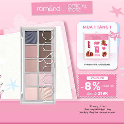 [Rom&nd] [Spring Fever] [12-13]  Bảng phấn mắt 10 màu Romand Better Than Palette 8.3g