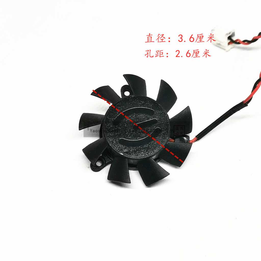 Hàng sẵn có [Phụ kiện làm mát] Quạt Card đồ họa DirectX EVGA GeForce Đường kính 3.6CM Khoảng cách lỗ
