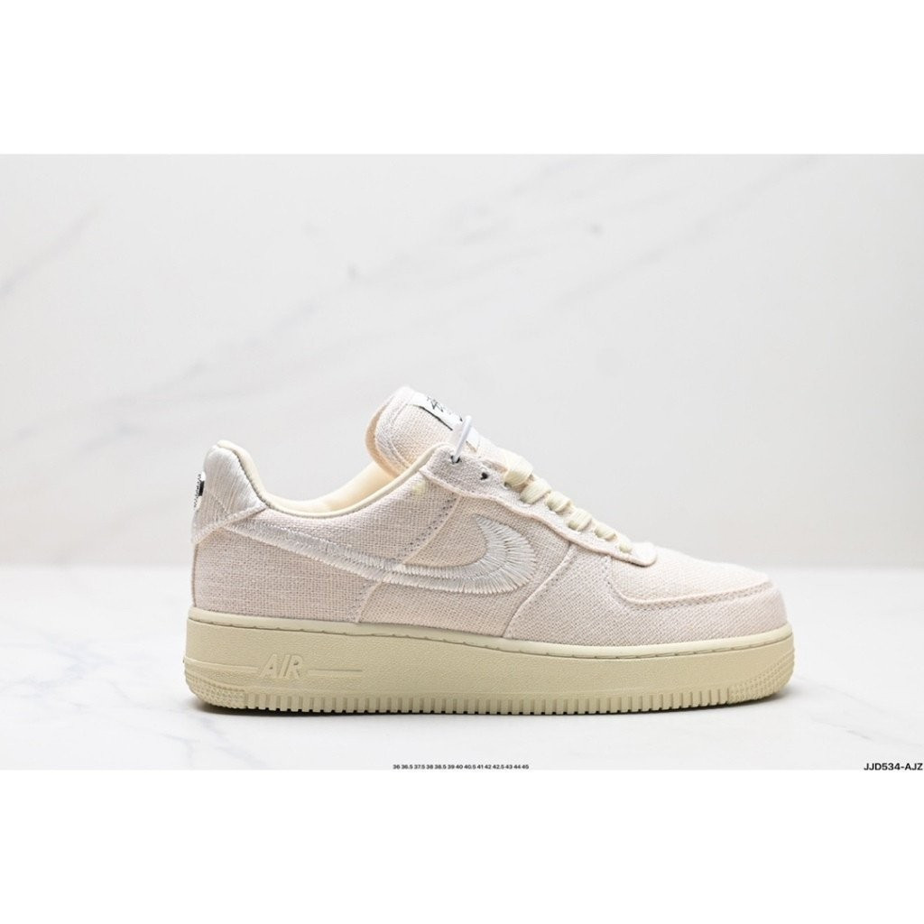 Stussy x Air Force 1 '07 "White Cool" Stussy đồng thương hiệu Air Force No.1 giày đế thấp thông thườ