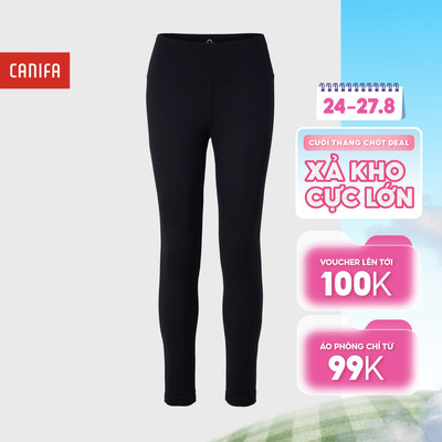 Quần leggings nữ dài dáng ôm cạp cao tôn dáng, co giãn tốt | Wicking - Stretch CANIFA 6BL26S002
