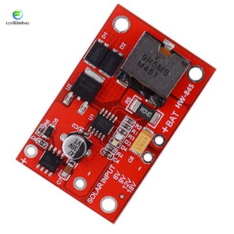 Mô-đun điều khiển năng lượng mặt trời màu đỏ 3S 3A 12V MPPT CN3767 / CN3722 có đèn LED cho hệ thống 