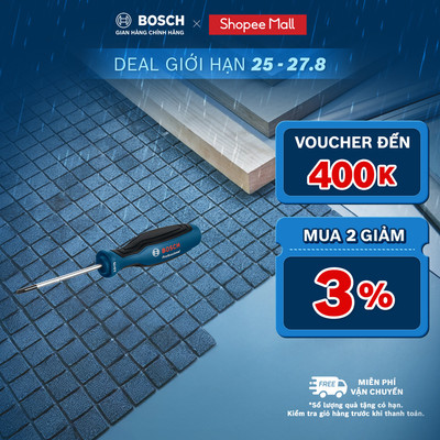 Tua Vít Đầu Dẹp SL3.5*75 mm/ SL4.5*100 mm/ SL5.5*100 mm Bosch – Nhỏ Gọn, Chính Xác, Chuẩn Đức