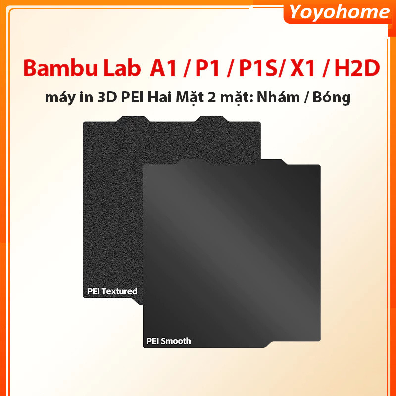 [🚚 Free shipping]Máy in 3D for Bambu Lab A1/P2S/X1/X1C/X1E/P1P/P1S PEI Xây dựng tấm 257*257mm