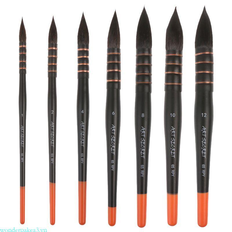 Wonderpakea3 Tay Cầm Sóc Tóc Nghệ Thuật Sơn Màu Nước Bàn Chải Đồ Dùng Nghệ Thuật Paintin