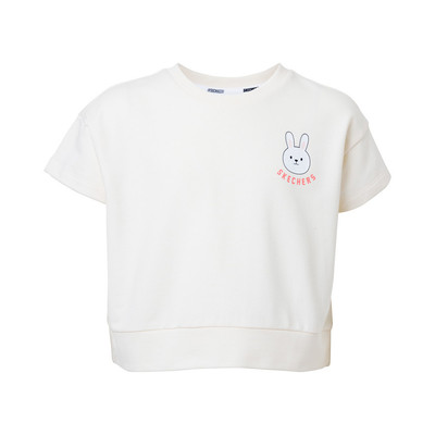 Áo Thun Tay Ngắn Bé Gái Skechers Comfort Athletic Short Sleeve Tee-SL424G662-OW02 Online Sale